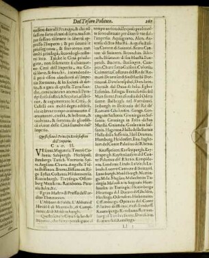 Queste sono li Principi Ecclesiastici dell Imperio. Cap. II.