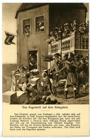 Königstein. Festung - Pagenbett