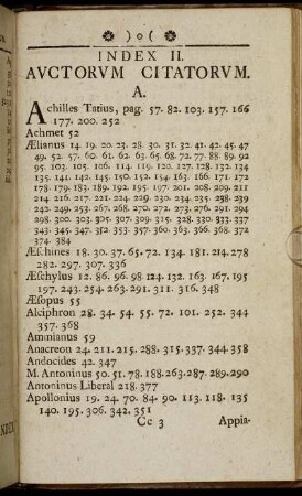 Index II. Auctorum Citatorum.