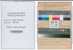 Entnazifizierung Hans Joachim Muno , geb. 16.05.1916 (Technischer Angestellter)