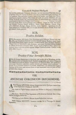 VIII. Anonymi Chronicon Erfordiense.