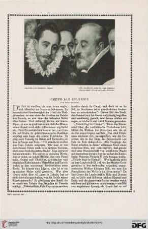 Greco als Erlebnis