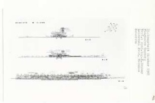Flughafen Hamburg (Diplomarbeit bei Bernhard Hermkes): Schnitte 1:500