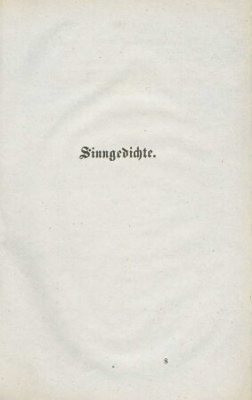 Sinngedichte.