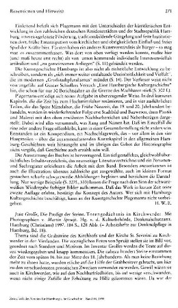 Grolle, Joist :: Die Predigt der Steine, Totengedächtnis in Kirchwerder, mit Photographien von Martin Spruijt, hrsg. von der Kulturbehörde, Denkmalschutzamt, (Arbeitshefte zur Denkmalpflege in Hamburg, 18) : Hamburg, Christians, 1997