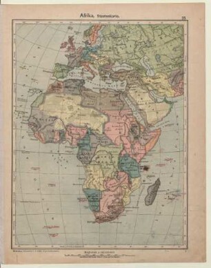 Afrika, Staatenkarte