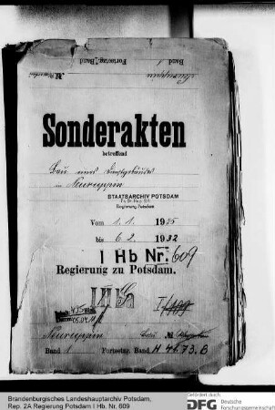 Bau und Unterhaltung des Behördenhauses in Neuruppin