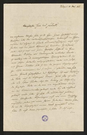 Brief vom 10. Mai 1845