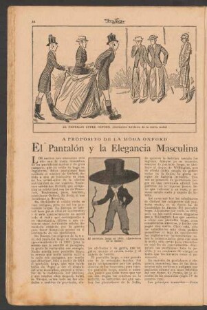El pantalón y la elegancia masculina : A próposito de la moda Oxford