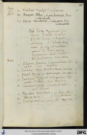[fol. 49] Rektorat Georg Hänlin 1599