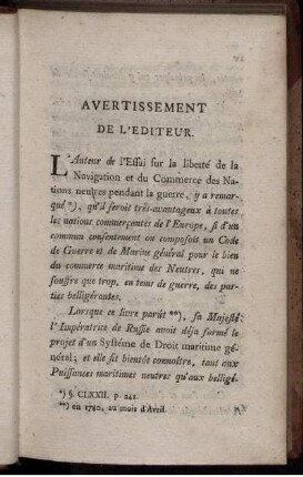 Avertissement De L'Editeur.