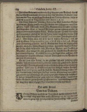 Der ander Articul. Von den Bildern.