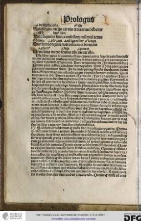 Iste liber (cuius subiectum est ius canonicum a sanctis patribus institutum) prima sui divisione dividitur in duas partes, scilicet in partem proemialem et partem exequutivam.