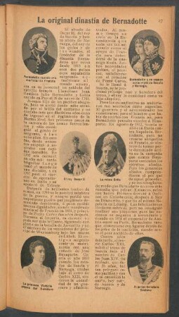 La original dinastía de Bernadotte