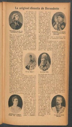La original dinastía de Bernadotte