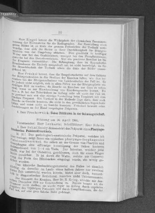 Sitzung am 16. April 1901.