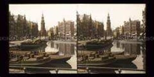 Kanal und Häuser am Münzturm, Amsterdam