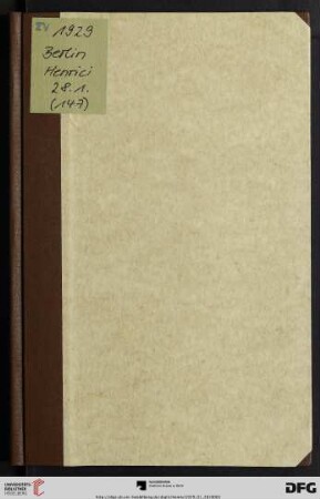 Historische Autographen aus Sammlung Pawel-Rammingen : Versteigerung: Montag, den 28. Januar 1929 (Katalog Nr. 147)