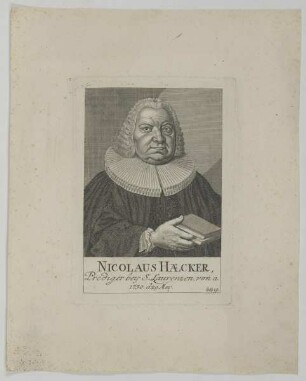 Bildnis des Nicolaus Haecker