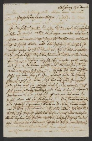 Brief an Julius Joseph Maier : 06.08.1852