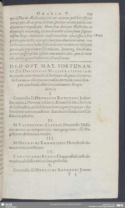 Deo Opt. Max. Fortunante,De Officiis Ac Magitratibus Continuandis, ...