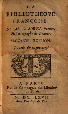 La bibliotheque françoise