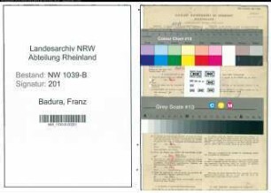 Entnazifizierung Franz Badura , geb. 20.09.1908 (Destillateur)