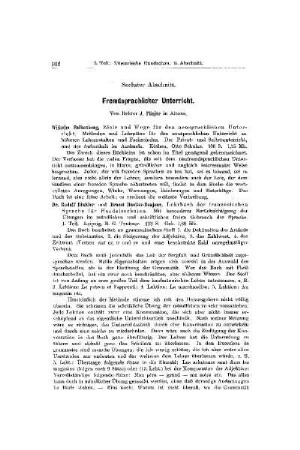 Fremdsprachlicher Unterricht