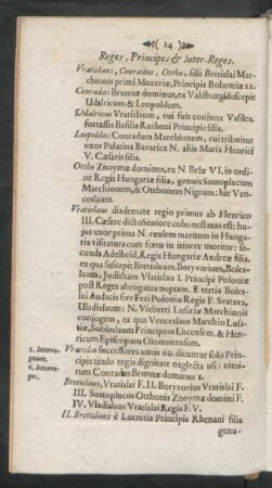 Reges, Principes & Inter-Reges