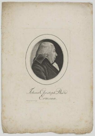 Bildnis des Johann Christoph David Ermann