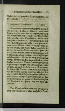 Bergmaterialienfactorie eingerichtet
