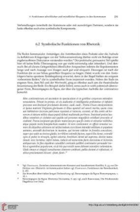 6.2 Symbolische Funktionen von Rhetorik