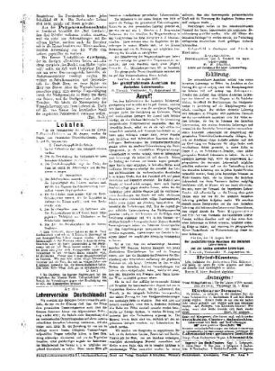 An die Lehrervereine Deutschlands
