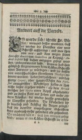 Antwort auff die Vorrede.
