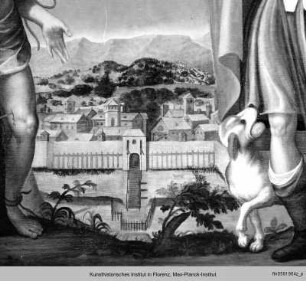 Der Heilige Rochus und der Heilige Sebastian empfehlen Gott die Stadt Villanova d'Asti (?)