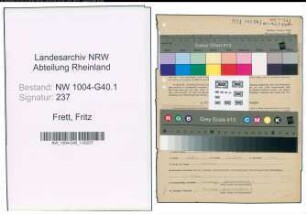Entnazifizierung Fritz Frett , geb. 18.02.1897 (Justizangestellter)
