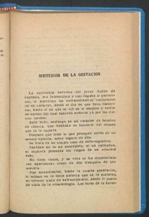 Misterios de la gestación