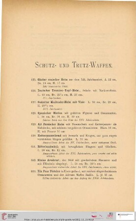 Schutz- und Trutz-Waffen (Nr. 625 - 696a)