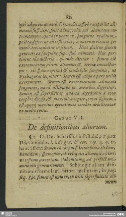 Caput VII. De definitionibus aliorum