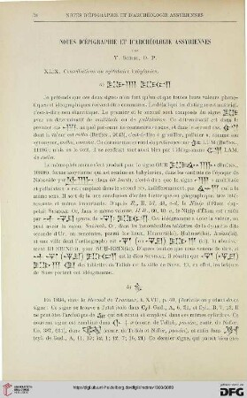 22: Notes d'épigraphie et d'archéologie assyriennes, [11]