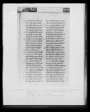 Textseite: Capitulare, Folio 156