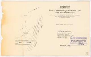 Technische Universität Berlin Nordgelände: Lageplan Vermessungskarte Teilbereich 1:500