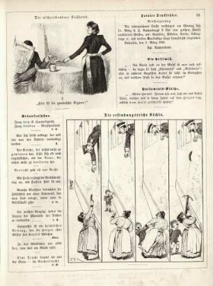 "Die mißverstandene Kußhand" "Die erfindungsreiche Köchin"