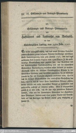 IV. Beschlüsse der Calenbergischen Ritterschaft