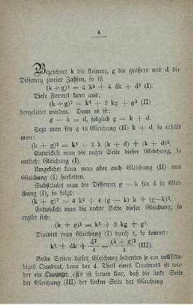 Neue Methode, unreine quadratische Gleichungen aufzulösen.
