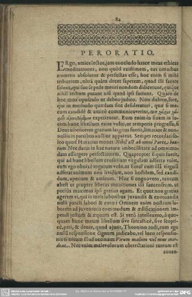 Peroratio