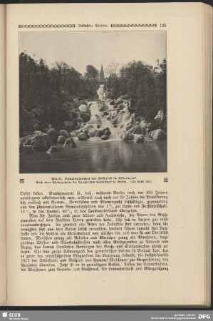 Kreuzbergdenkmal und Wasserfall im Viktoriapark