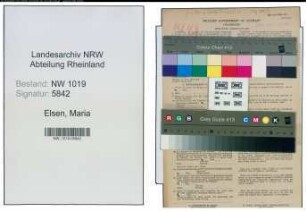 Entnazifizierung Maria Van Elsen , geb. 09.02.1888 ()