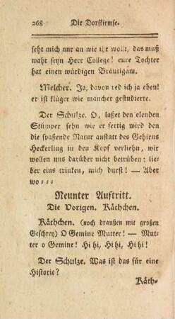 Neunter Auftritt