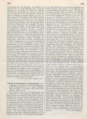 375-376 [Rezension] Jahrbuch für Brandenburgische Kirchengeschichte ; 25. Jahrgang. Berlin 1930